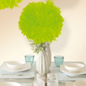Pompom neon groen