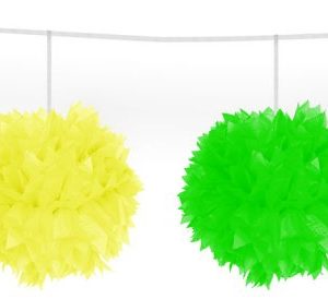 Pompom slinger neon assorti