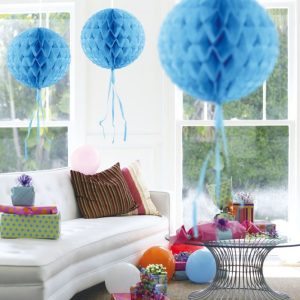 Honeycomb bal baby blauw