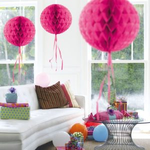 Honeycomb bal magenta