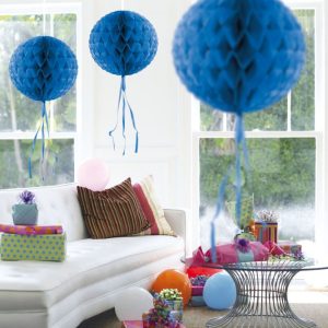 Honeycomb bal blauw