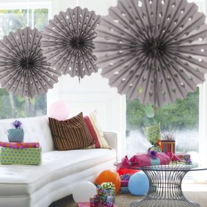 Honeycomb fan zilver
