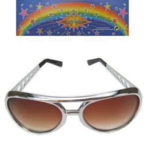 Elvis bril zilver