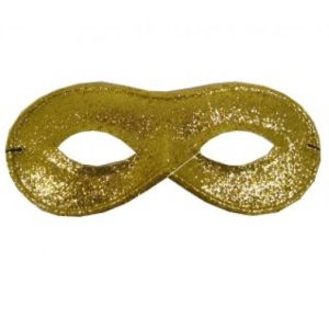 Oogmasker glittergoud farfalla