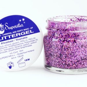 Glittergel lavender