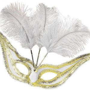 Oogmakser veertjes wit