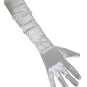 lange witte handschoenen