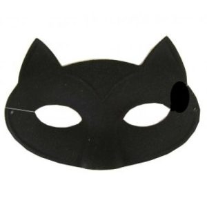 Oogmasker kat zwart
