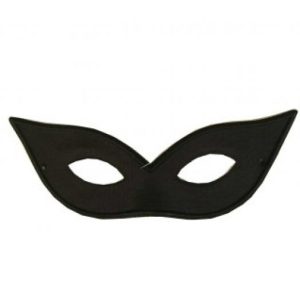 Oogmasker zwart vlindermodel