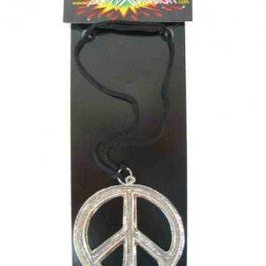 Peace ketting metaal