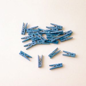 Mini wasknijpers blauw