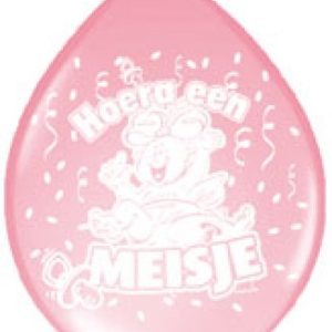 ballonnen hoera een meisje