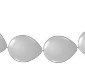 Knoopballonnen zilver