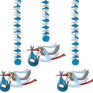 Hangdecoratie jongen ooievaar