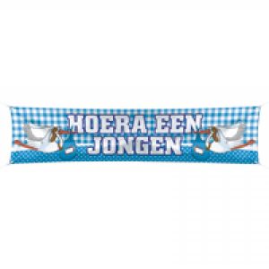 Banner hoera een jongen