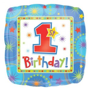 1 Jaar Blauw Vierkant