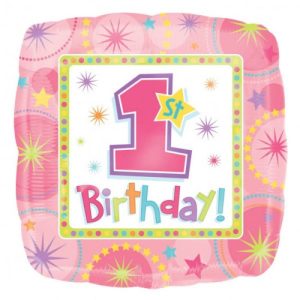 1 Jaar Roze Vierkant