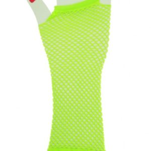 Nethandschoenen  fluor groen