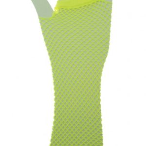 Nethandschoenen  fluor geel