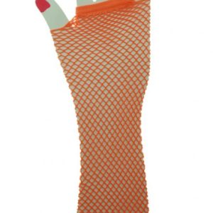 Nethandschoenen  fluor oranje