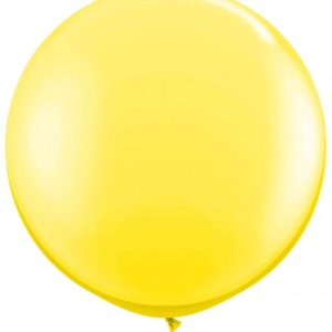 Grote ballon 3ft/90cm geel