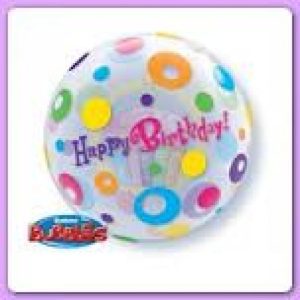 Happy Birthday Dots Bubbles