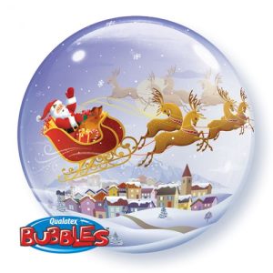 Bubble balloon, kerstman