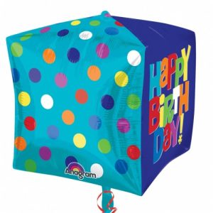 Happy Birthday Dots Cube