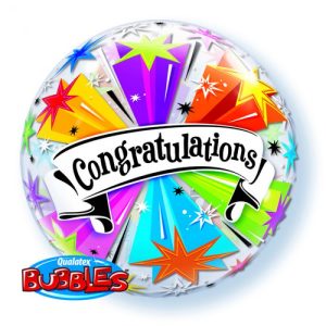 Bubble Balloon Congratulations Babanner Blast