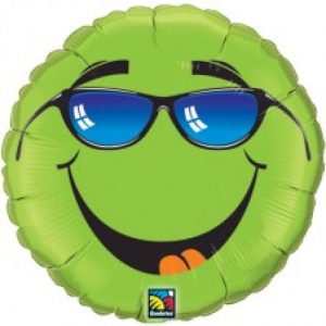 Keep Cool Smiley Lime Green