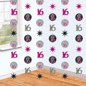 Sweet sixteen 16 decoratie