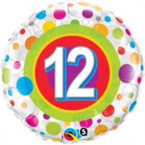 12 Jaar Colourful Dots