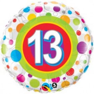 13 Jaar Colourful Dots