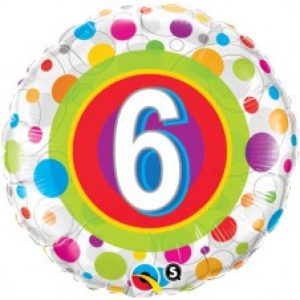 6 Jaar Colourful Dots