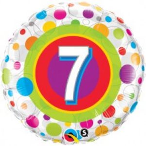 7 Jaar Colourful Dots