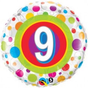 9 Jaar Colourful Dots
