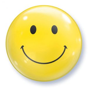 Bubble balloon, smiley