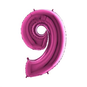 Cijfer 9 Roze