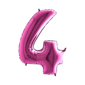 Cijfer 4 Roze