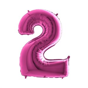 Cijfer 2 Roze