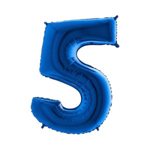 Cijfer 5 Blauw