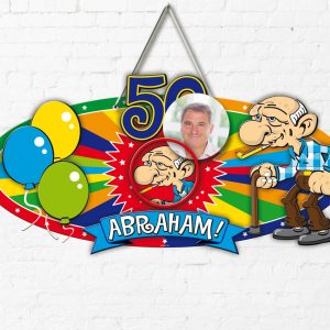 3D deurbord abraham