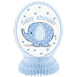 Babyshower tafeldeco blauwe olifant