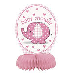 Babyshower tafeldeco roze olifant
