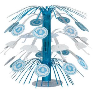 Babyshower tafeldecoratie blauwe olifant