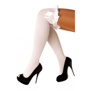 Britneykousen wit met strik