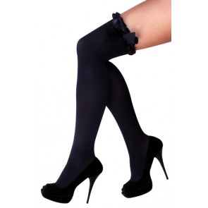 Britneykousen zwart met strik