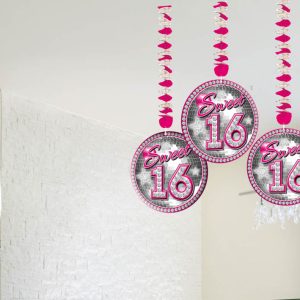 Hangdecoratie sweet sixteen