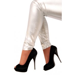 Legging Metallic Zilver