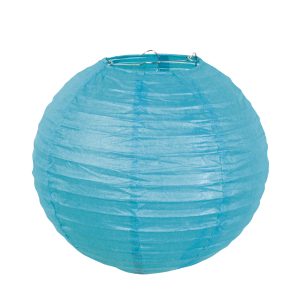 Ronde lampion blauw
